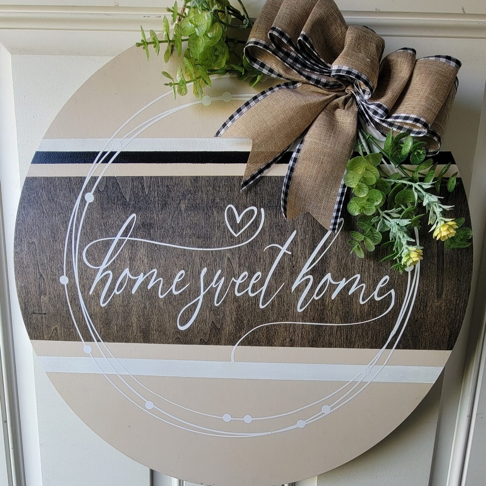 handmade door sign